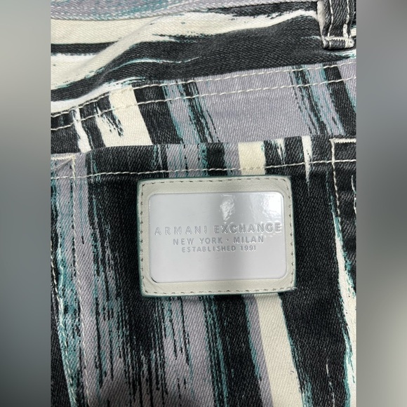 Armani exchange jeans white gray size 2 - Picture 5 of 12